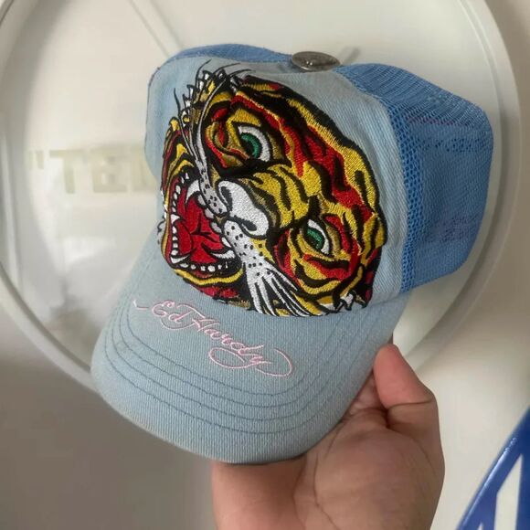 Vintage Y2K Ed Hardy Tiger Trucker Hat - Picture 3 of 5